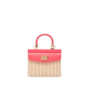 Rodo Women Wicker And Leather Small Handbag